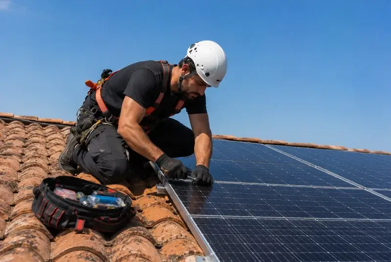 Maintenance et monitoring de panneaux solaires à Saint-Maugan