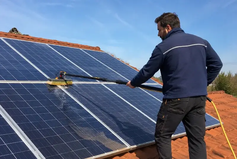 Nettoyage et entretien de panneaux solaires à Saint-Maugan